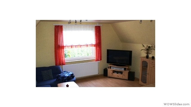 Gemütliches Wohnzimmer mit Plasma-TV